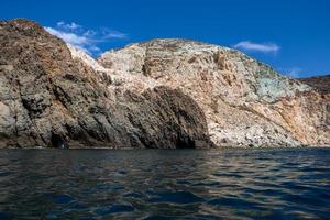 landskap av de ö av santorini foto