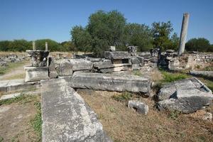 tempel av afrodite i afrodisier gammal stad i aydin, turkiye foto