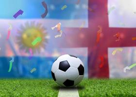 fotboll kopp konkurrens mellan de nationell argentine och nationell england. foto