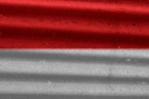 indonesiska flagga textur som en bakgrund foto