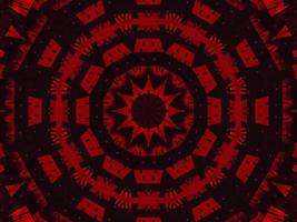 mörk röd metallisk kalejdoskop bakgrund. abstrakt och symmetrisk mönster med horor vibrafon foto