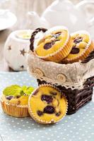 gluten fri muffins med vindruvor foto