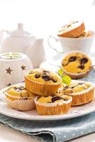 gluten fri muffins med vindruvor foto