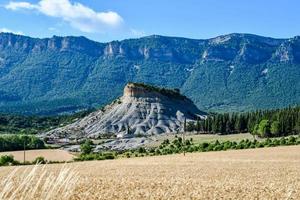 bergslandskap på sommaren foto