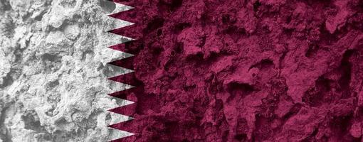 qatar flagga textur som en bakgrund foto