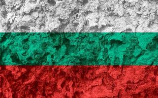 bulgarian flagga textur som en bakgrund foto