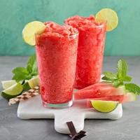 vattenmelon slushie med kalk foto