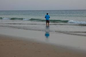 strand Strand fiske, traditionell fiske som en hobby foto