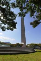 rio de Janeiro, rj, Brasilien - 10:e av december 2022 - de obelisk på de förintelse minnesmärke, öppnad på 7:e december 2022 på pasmado Belvedere, botafogo distrikt. foto