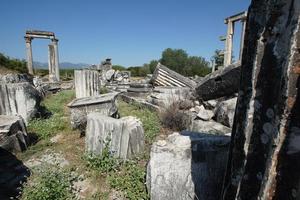tempel av afrodite i afrodisier gammal stad i aydin, turkiye foto