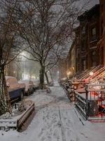 snö i brooklyn foto