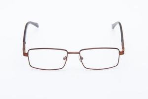 en glasögon koppar Färg ramar på vit bakgrund. foto