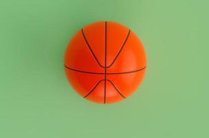 3d illustration basketboll sport Tillbehör 3d korg boll. foto