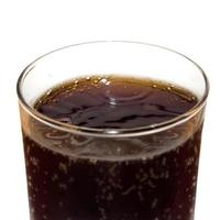 glas av cola dryck foto