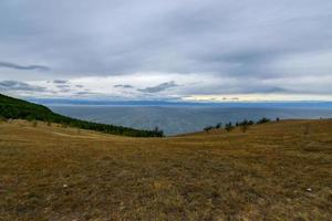 landskap av cape khoboy, olkhon ö, baikal, Sibirien, ryssland foto