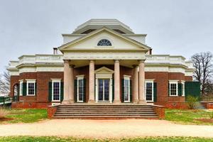 Thomas Jeffersons Hem, monticello, i charlottesville, virginia. foto