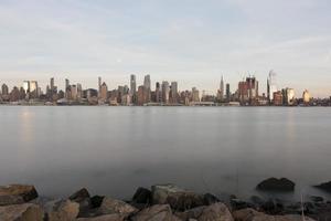 ny york stad horisont som sett från weehawken, ny jersey. foto