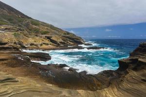 tropisk utsikt, lanai-utkik, hawaii foto