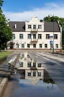 rokiskis herrgård och stad miljö landskap foto