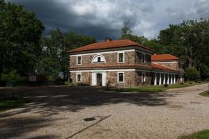 rokiskis herrgård och stad miljö landskap foto