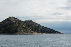 landskap av thassos ö foto