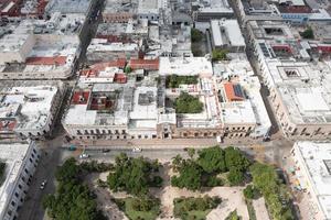 merida, mexico - Maj 25, 2021 - montejo hus av nationell arv av merida, yucatan, Mexiko. de montejo hus var byggd mellan 1542-1549 förbi de erövrare av de yucatan halvö, de montejos. foto