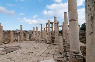 ruiner av jerash, jordan foto