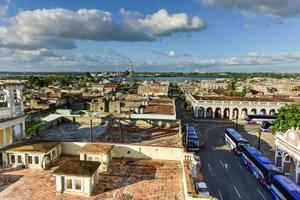 panorama- se över de stad av cienfuegos, kuba. foto
