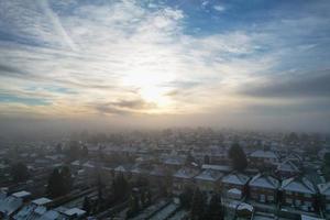 skön antenn se av luton stad av England foto