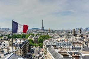 se av de paris horisont från de pantheon. foto