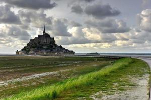 skön mont saint-michel katedral på de ö, Normandie, nordlig Frankrike, Europa. foto