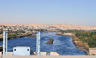 aswan damm, egypten foto