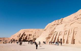 abu simbel på de gräns av egypten och sudan foto