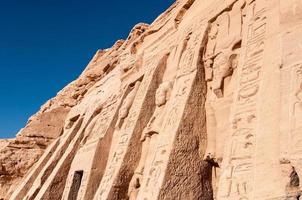 abu simbel på de gräns av egypten och sudan foto