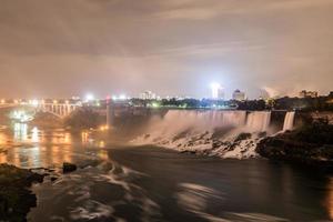 amerikan faller, en del av niagara falls som tittade från Kanada. foto