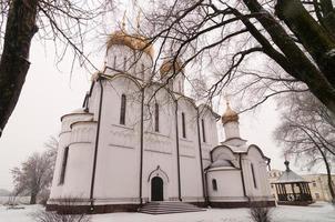 kvinnas kloster i pereslavl-zalesskiy, yaroslavl område, ryssland foto