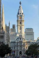 philadelphia stad hall, byggd i 1901 och belägen på 1 penn fyrkant, de sittplats av regering för de stad av philadelphia, pennsylvania. foto