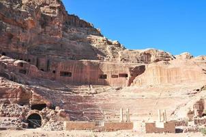 roman amfiteater - petra, jordan foto