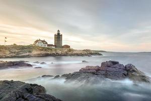 portland huvud fyr i cape elizabeth, maine. den är en historisk fyr i cape elizabeth, maine. avslutad i 1791, den är de äldsta fyr i de stat av maine. foto