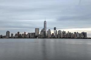 ny york stad horisont från ny jersey foto
