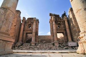 ruiner av jerash, jordan foto