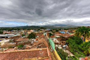 panorama- se över de gammal del av trinidad, Kuba, en unesco värld arv webbplats. foto
