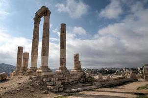 tempel av hercules - amman, jordan foto