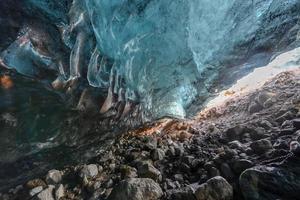 is grotta, Vatnajökull, söder island foto