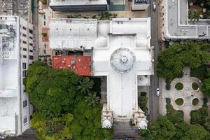 antenn se av de kyrka av Jesus av de tredje beställa i merida, Mexiko. foto