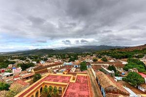 panorama- se över de gammal del av trinidad, Kuba, en unesco värld arv webbplats. foto