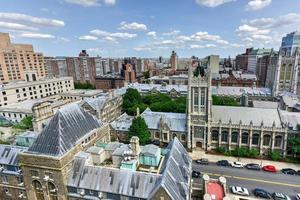 antenn se av morgonen höjder i ny york stad. foto