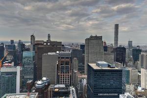 antenn se av midtown i ny york stad. foto