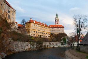 slott av cesky krumlov - tjeck republik foto