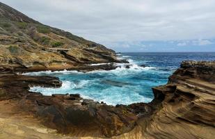 tropisk utsikt, lanai-utkik, hawaii foto